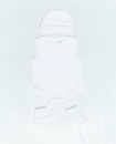 NEWBORN baby gift Set of Four White Sleeveless Onesie Pair of Gloves Pair of Socks Cotton Beanie